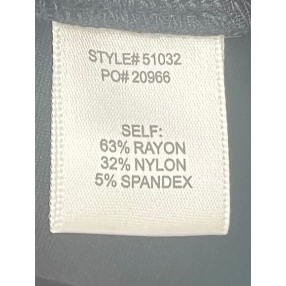 SKIES ARE BLUE ELASTIC WAIST PULL-ON STRAIGHT/PENCIL SKIRT, WOMENS, XL, BLACK - Picture 9 of 10